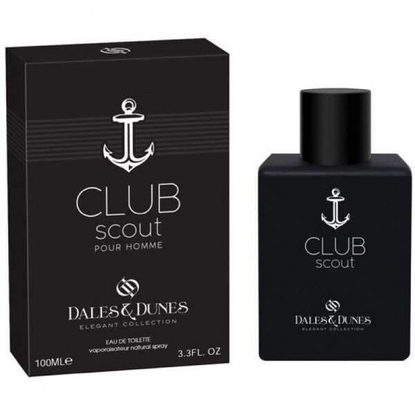 Dales & Dunes Club Scout parfem od 100ml u crnom pakiranju pokloni za moderne muškarce.